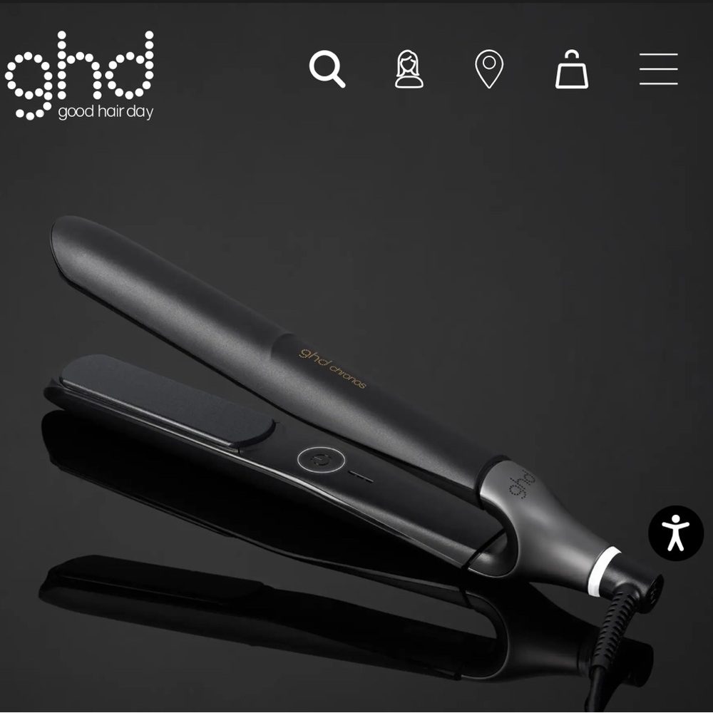 GHD Black Hair Straightener